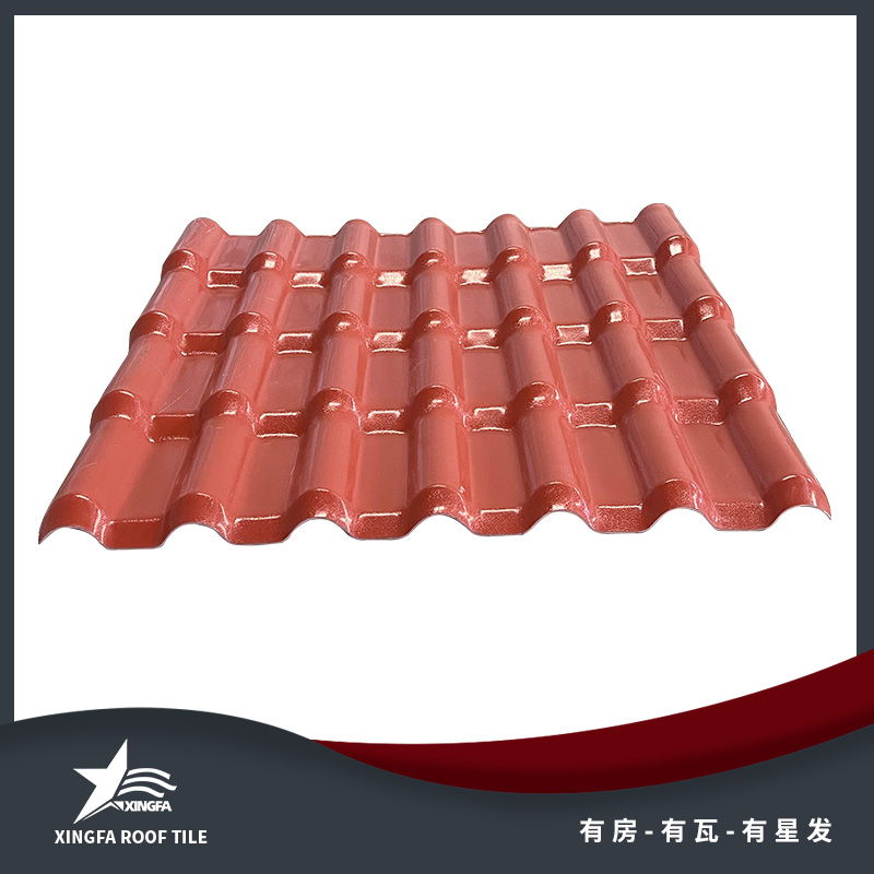 杭州新砖红合成树脂瓦 杭州农贸市场树脂瓦 颜色持久防火绝缘 杭州树脂瓦源头厂家生产