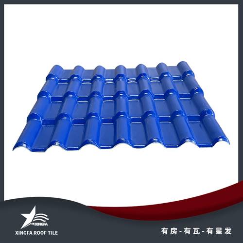 杭州深蓝色合成树脂瓦 杭州市政工程树脂瓦 运输便捷安装方便 杭州树脂瓦厂家